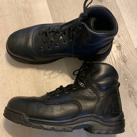 Timberland Pro Safety steel Toe Work Boots 26064 -Black Size‎ 11 M Black leather - Picture 1 of 7